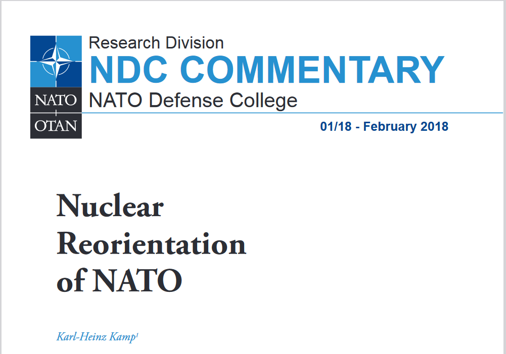 Nuclear reorientation of NATO