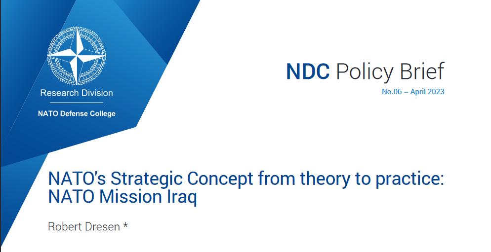 sNATO's strategic Concept from theory to practice: NATO Mission Iraq