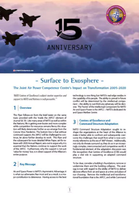 Surface to Exosphere. The Joint Air Power Competence Centre's Impact on Transformation 2005-2020
